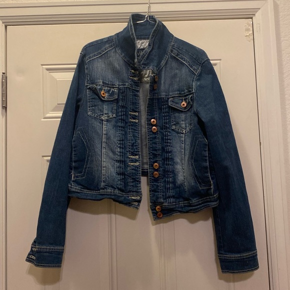 Gently used jean jacket - Picture 1 of 2